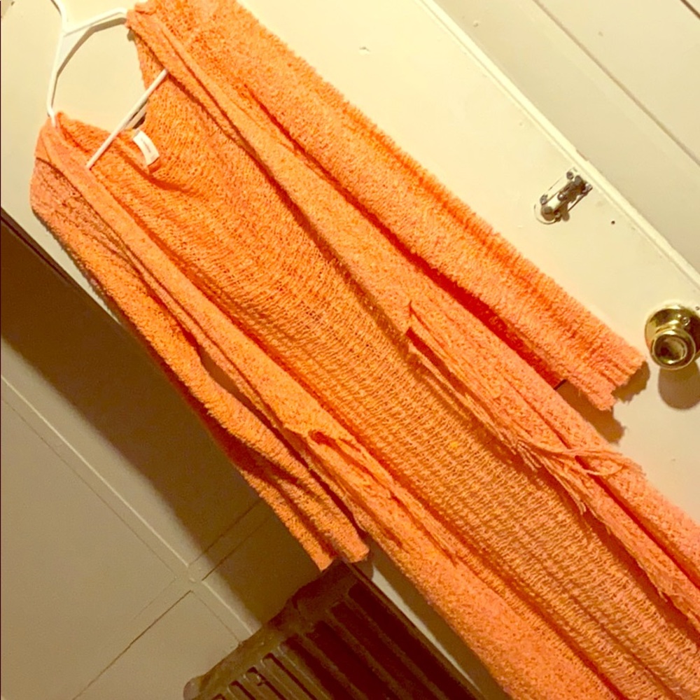 Peach cardigan sweater